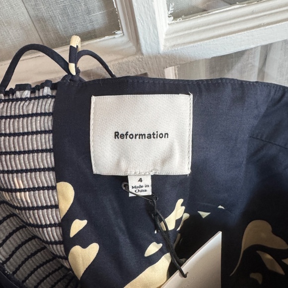 Reformation Cotton Vinny Dress, Lover print - Size 4 - Picture 5 of 9